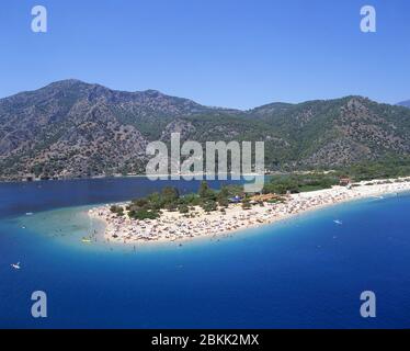 Blue Lagoon Beach, Oludeniz, Provinz Mugla, Republik Türkiye Stockfoto