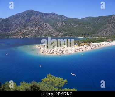 Blue Lagoon Beach, Oludeniz, Provinz Mugla, Republik Türkiye Stockfoto