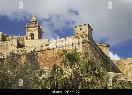 Kathedrale von Mariä Himmelfahrt in Victoria. Gozo Island. Malta Stockfoto