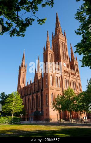 Marktkirche Wiesbaden Stockfoto