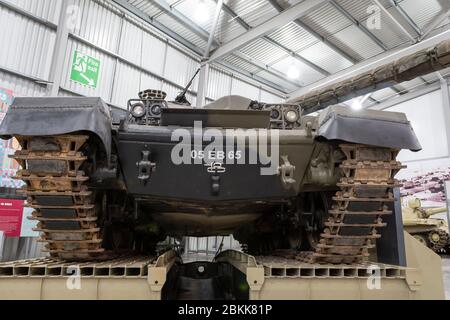 Bovington.Dorset.Vereinigtes Königreich.9. Februar 2020.EIN Häuptlingstanzer ist im Tank Museum ausgestellt Stockfoto