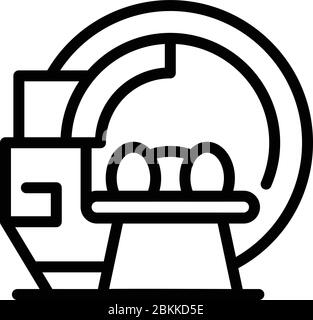 CT Medical Scan-Symbol, Umrissstil Stock Vektor