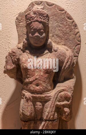 Bodhisattva, Kushana Periode Skulptur, Museum, Mathura, Uttar Pradesh, Indien Stockfoto