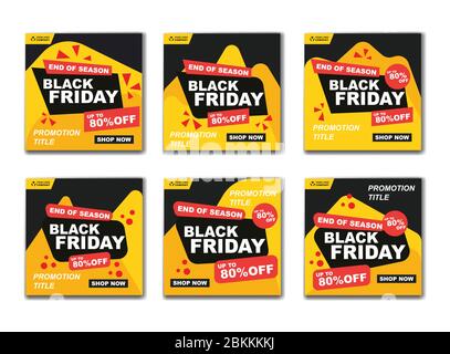 Set von modernen Flash-Sale Banner. Sonderangebot Für Große Angebote - Vorlage Promotion. Verlaufsdarstellung im farbigen Stil. - Vektor Stock Vektor