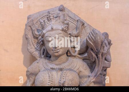 Tara, Skulptur aus dem 11. Jahrhundert, Museum, Delhi, Indien Stockfoto