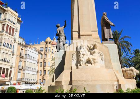 Canalejas Monument, Alicante, Spanien, Europa Stockfoto