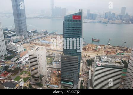 AIA Central, AIG Tower Kowloon Skyline Victoria Hrbour 1 Connaught Road Central, Central, Hong Kong von Skidmore Owings & Merrill SOM Stockfoto