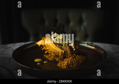 Hummer-Gourmetdinner im restaurant Stockfoto