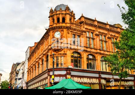 Traditionelle Architektur in Nottingham, East Midlands, Großbritannien Stockfoto