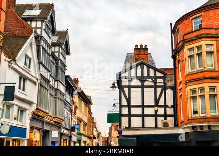 Traditionelle Architektur in Nottingham, East Midlands, Großbritannien Stockfoto