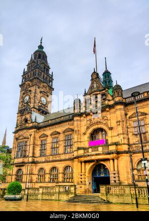 Sheffield Town Hall - South Yorkshire, Großbritannien Stockfoto