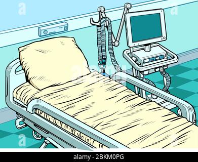 Gerät für medizinisches Beatmungsgerät Stock Vektor