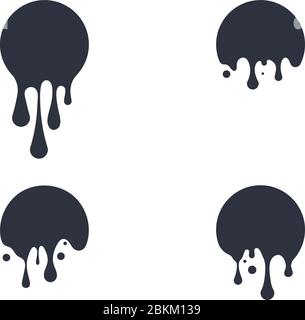 Tintentropfen Vektor Icon Design Illustration Vorlage Stock Vektor