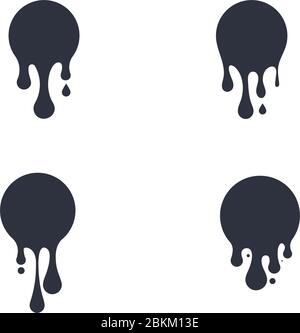 Tintentropfen Vektor Icon Design Illustration Vorlage Stock Vektor