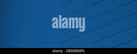Abstrakt moderne klassische blaue Rhomus Hintergrund, 3d-Rendering Stockfoto