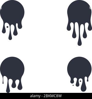 Tintentropfen Vektor Icon Design Illustration Vorlage Stock Vektor