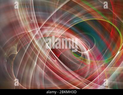 Abstrakte Farbe dynamische Unschärfe Hintergrund mit Lichteffekt. Fraktale Textur. Fraktalkunst Stockfoto