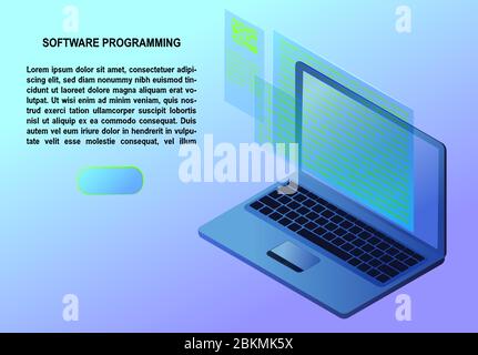 Software-Entwicklung und Programmierkonzept. Stock Vektor