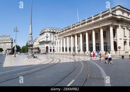 Bordeaux , Aquitaine / Frankreich - 10 30 2019 : Bordeaux Nationales Opernhaus Frankreich Stockfoto