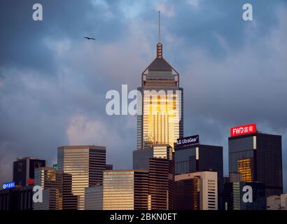 Central Plaza, Wanchai, Hongkong, China. Stockfoto