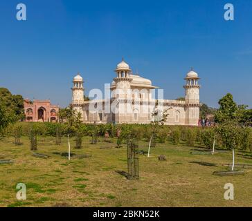 Itimad-ud-Daulah Mausoleum, Baby Taj, 1628, Agra, Uttar Pradesh, Indien Stockfoto