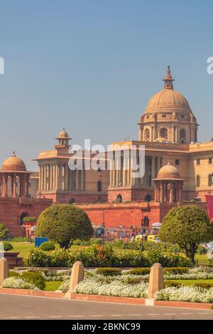 Regierungsbüros, Sekretariat Gebäude, 1930, Neu Delhi, Indien Stockfoto