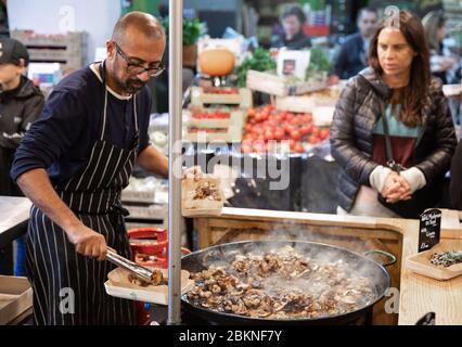 Borough Market in London Stockfoto