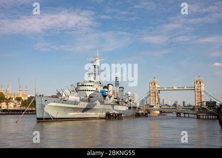 HMS Belfast Stockfoto