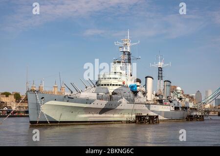 HMS Belfast Stockfoto