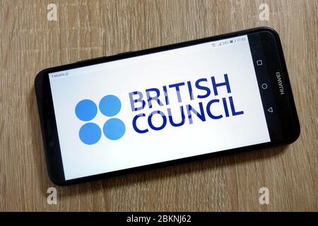 Logo der Organisation des British Council auf dem Smartphone Stockfoto