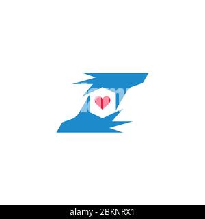 Liebe Handpflege in medizinischen Design Symbol Vektor Stock Vektor
