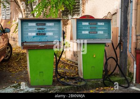 Zapfsäulen Stockfoto