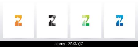 Netzstecker auf Letter Logo Design Z Stock Vektor