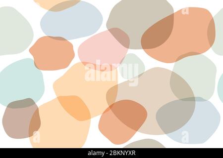 Nahtlose Pastell Stein Muster, Organic Hand Gezeichnet Hintergrund, Natur Muster Stock Vektor