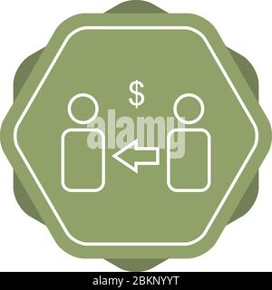 Schönes Vektor-Symbol für Market Affiliate Stock Vektor