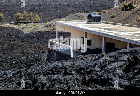 Portela in Chã das Caldeiras, Insel Fogo, Insel Feuer, Kap Verde, Kap Verde, Afrika. Stockfoto