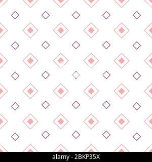 Geometrisches nahtloses Muster mit Rauten. Farbige Rauten auf weißem Hintergrund. Vektorgrafik im EPS8-Format, Musterfeld inklusive. Stock Vektor