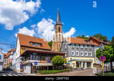 Historische Stadt Bad Soden - Salmünster, Deutschland Stockfoto