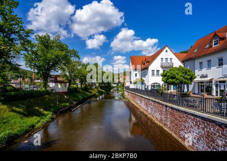 Historische Stadt Bad Soden - Salmünster, Deutschland Stockfoto