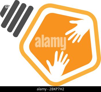 Glühbirne Lampe Idee Logo Symbol Illustration Stock Vektor