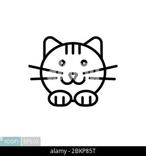 CAT-Vektor-Symbol. Tierschild für Haustiere Stock Vektor