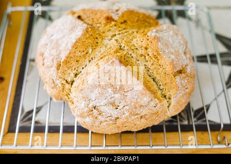 Frisch gebackenes Brot mit Soda Stockfoto