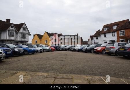 The Market Place, Lavenham, Suffolk, England Stockfoto