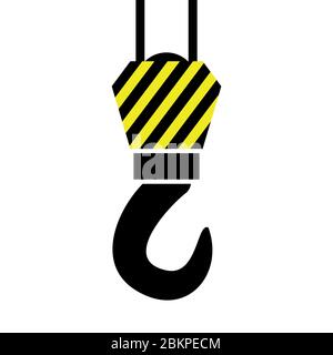 Kranhaken, minimalistische Vektor-Illustration Symbol Stock Vektor