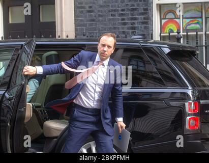 London, Großbritannien. Mai 2020. Matt Hancock, Gesundheitsminister, kommt zum Treffen in der Downing Street. Quelle: Mark Thomas/Alamy Live News Stockfoto