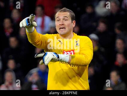 EINDHOVEN, NIEDERLANDE. MÄRZ 12: Paul Robinson (Spurs-Torwart). Während der UEFA-Cup-Runde 16 zweite Etappe zwischen PSV Eindhoven und Tottenham Hotspur Stockfoto