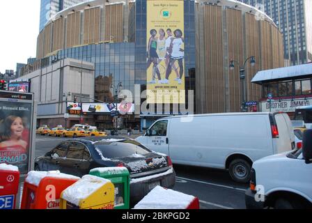 Round Arena Madison Square Garden, 4 Pennsylvania Plaza, New York, NY 10001, USA von Charles Luckman Associates Stockfoto