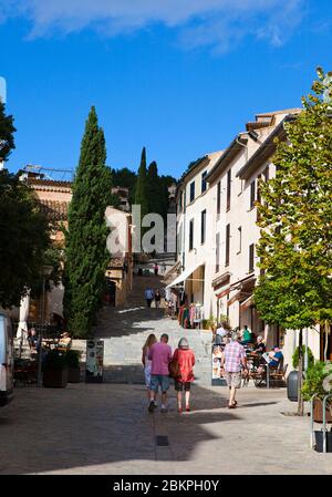 Die 365 Stufen von Calvary, Pollenca, im Nordwesten Mallorcas. Stockfoto