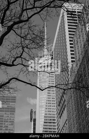 Grace Building Salesforce Tower Bank of America Tower, Avenue of the Americas & 42nd Street, Manhattan, New York USA von COOKFOX Gordon Bunshart Stockfoto