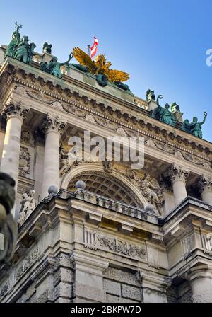 Wien, Österreich - 18. Mai 2019 - die Hofburg ist ein Komplex von Palästen aus der Habsburger Dynastie in Wien, Österreich. Stockfoto